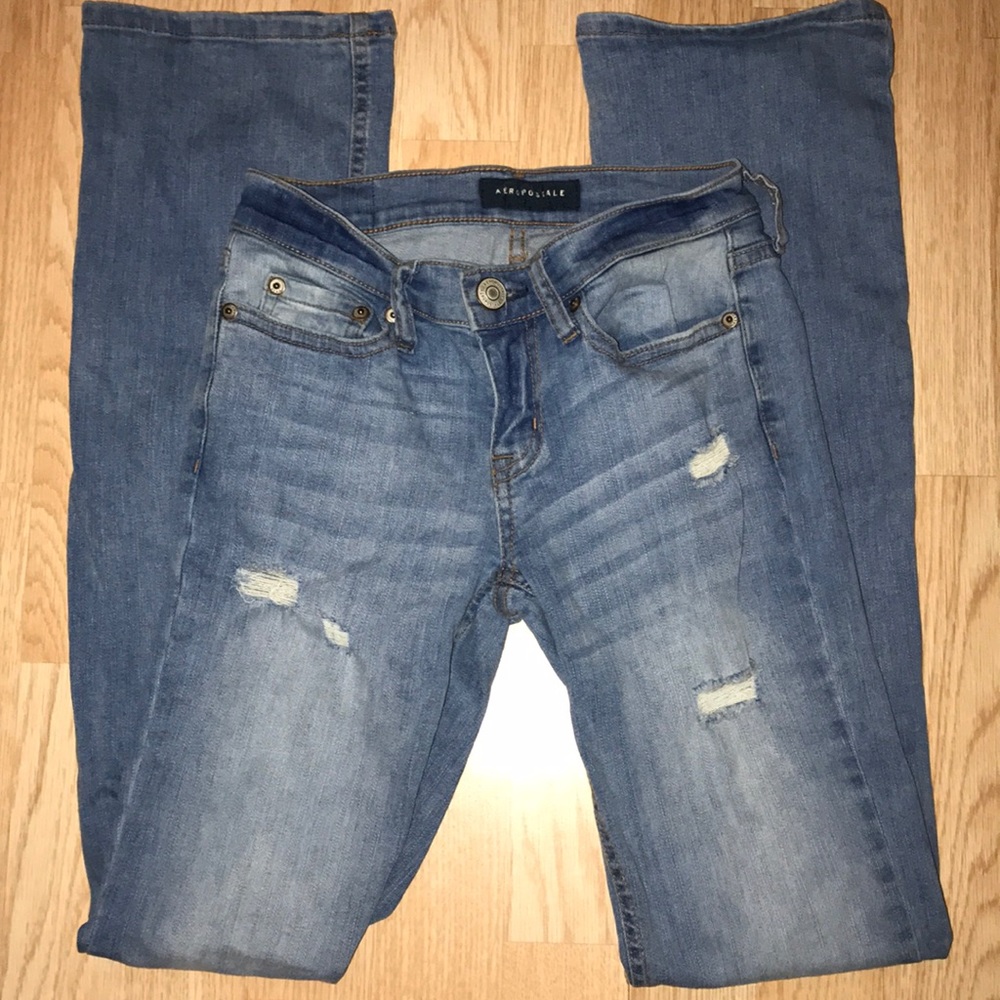 Aeropostale Bootcut Distressed Size 00 Jeans